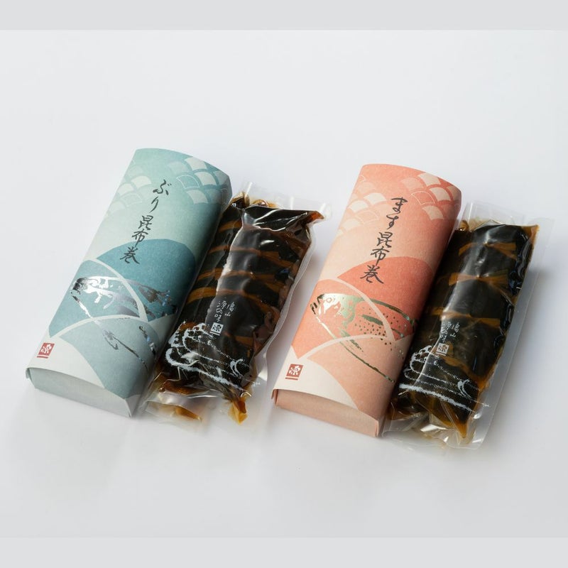 海鮮逸品（ます・ぶり各１本）のパッケージ内容物が記載された画像です。